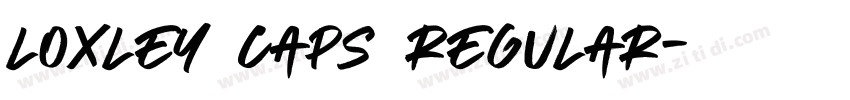 Loxley Caps Regular字体转换